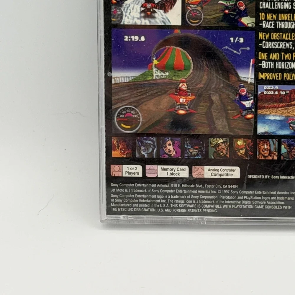 Vintage Jet Moto 2 Sony PlayStation 1 PS1 Complete CIB Racing Game K-A NTSC-U/C